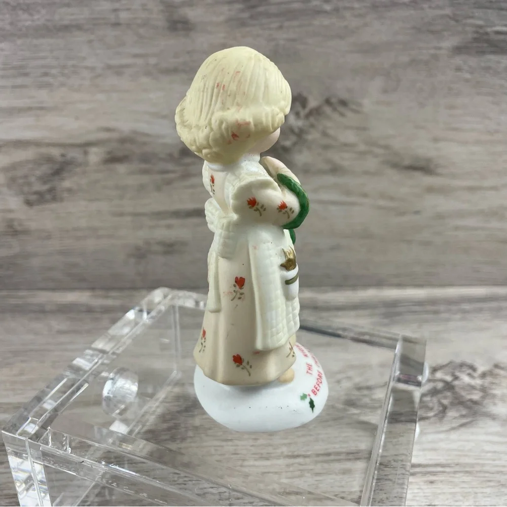 Vintage Enesco Night Before Christmas Girl E-2341 Porcelain